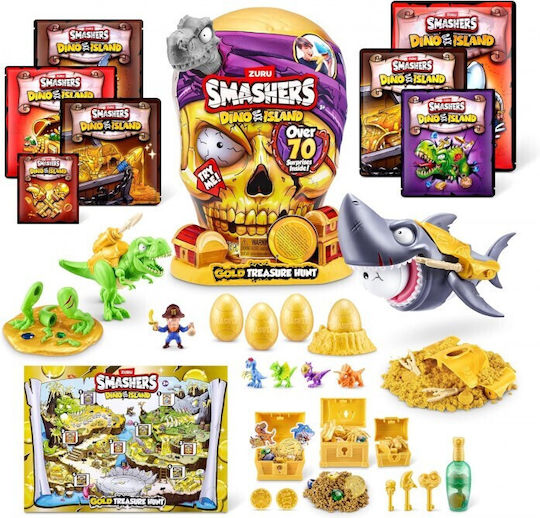 Zuru Miniature Toy Smashers S5 Dino Island Gold Treasure Hunt 3+