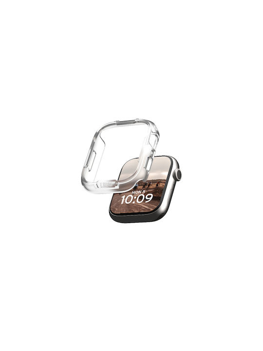 UAG Scout Armor Plastic Case in Transparent color for Apple Watch Series 7, 8, 9 45mm