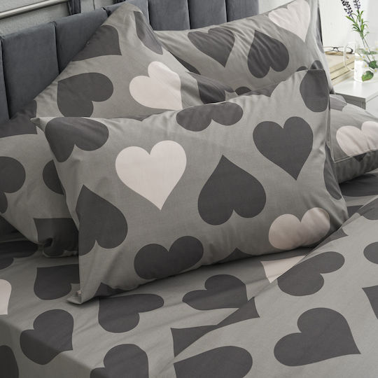Charalambidis Textiles Duvet Cover Single 160x240 Salonica Grey