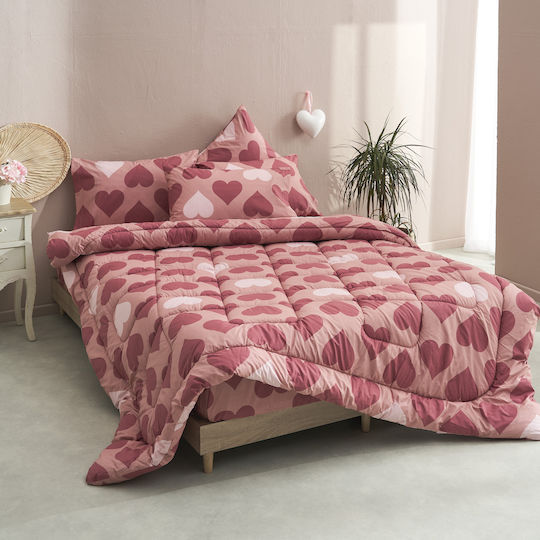 Charalambidis Textiles Duvet Cover Single 160x240 Salonica Red