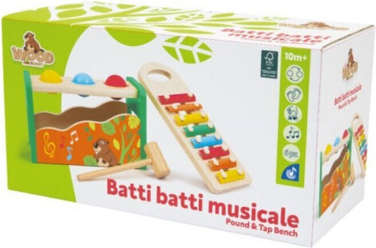 Giochi Preziosi Hammer Toy made of Wood with Music