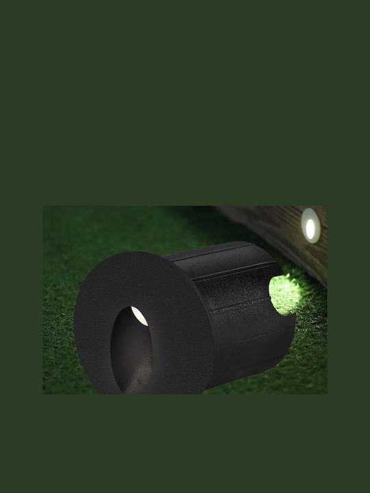 Braytron Επιτοίχιο Εξωτερικό Σποτ LED IP65 2W με Θερμό Λευκό Φως