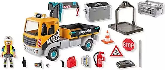 Playmobil Action-Helden LKW mit Kran für 4-10 Jahre