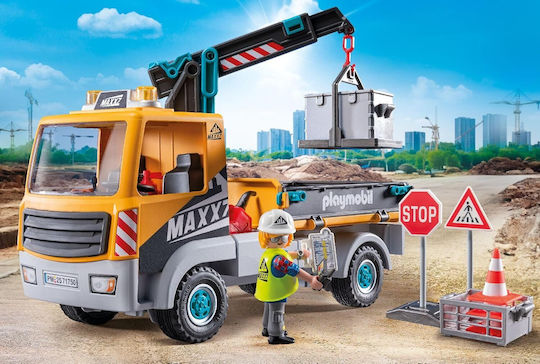 Playmobil Action-Helden LKW mit Kran für 4-10 Jahre