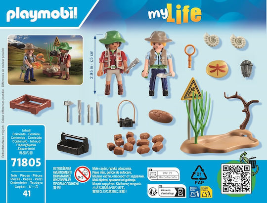 Playmobil MyLife Paleontological Excavation for 4+ years old years old