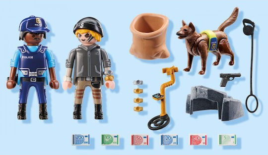Playmobil Action-Helden Polizeiuntersuchung von Diebesgut für 4-10 Jahre