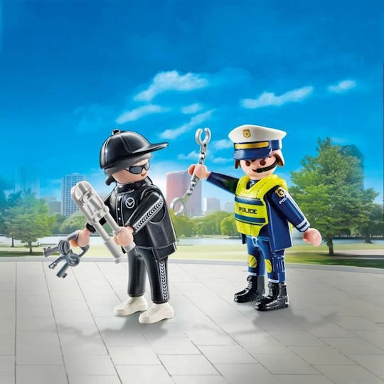 Playmobil Двойна опаковка Полицай & Крадец за 4-10 години