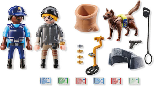 Playmobil Action-Helden Polizeiuntersuchung von Diebesgut für 4-10 Jahre