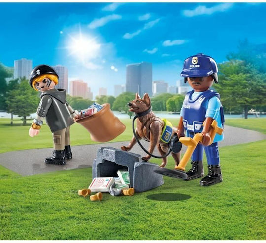 Playmobil Action-Helden Polizeiuntersuchung von Diebesgut für 4-10 Jahre