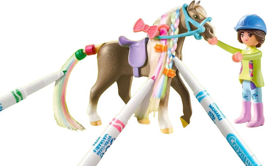 Playmobil Pferde des Wasserfalls Color: Pferde Friseursalon für 5-12 Jahre