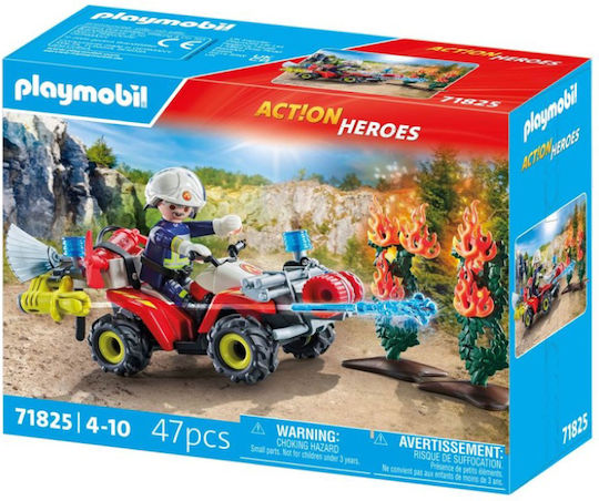 Playmobil Екшън герои Пожарникар с ATV за 4-10 години