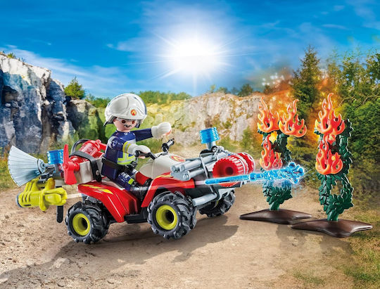 Playmobil Екшън герои Пожарникар с ATV за 4-10 години