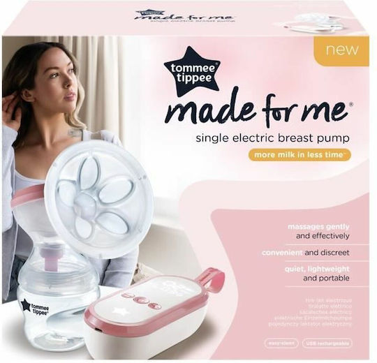 Tommee Tippee Made For Me Ηλεκτρικό Μονό Θήλαστρο Ρεύματος Ροζ 150ml