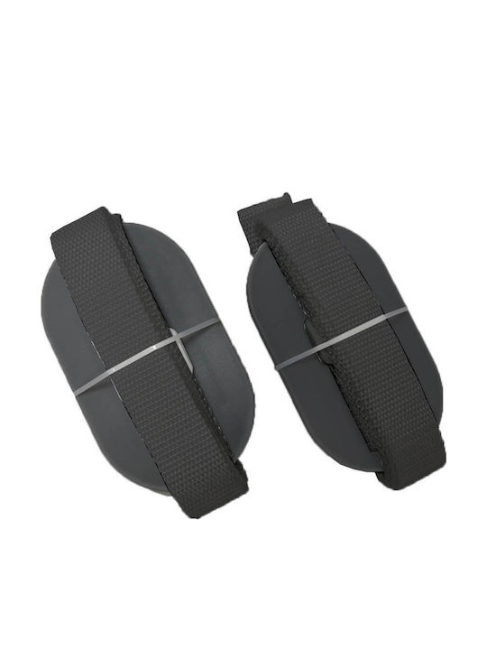 Bebe Stars Λίκνο με Στρώμα, Πλαϊνό Άνοιγμα και Ρόδες Light Grey