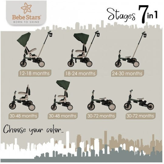 Bebe Stars Urban Foldable & Convertible Khaki