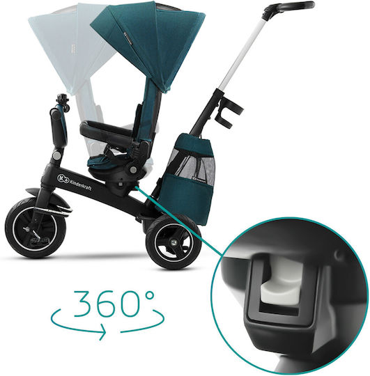 Kinderkraft Easytwist Μετατρεπόμενο με Χειρολαβή Γονέα 5 σε 1 για 3+ Ετών Πράσινο