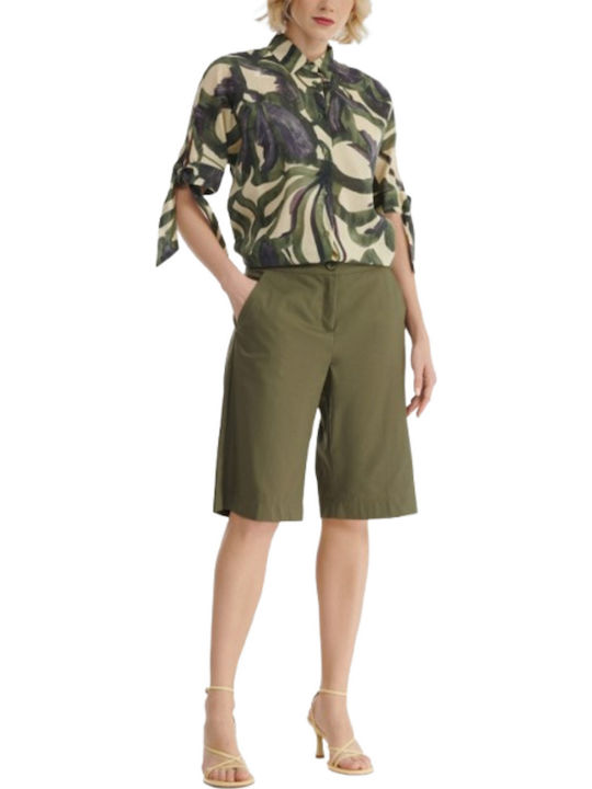 Women's Bermuda Shorts Khaki