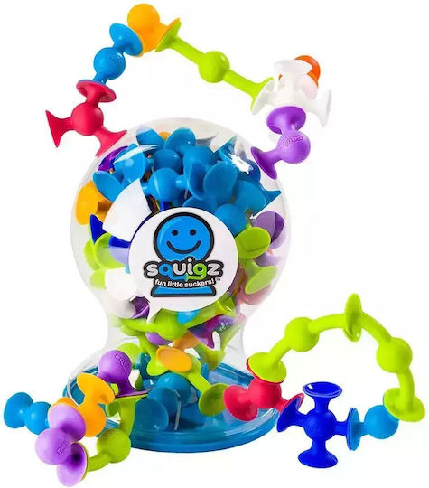 Fat Brain Toys Jucărie de Construcție din Plastic Squigz Deluxe Kit pentru Copii 3+ ani+ Ani