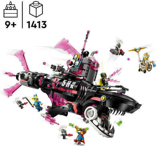 LEGO DREAMZzz Nightmare Shark Подводница За 9+ Години 1413 Бройки