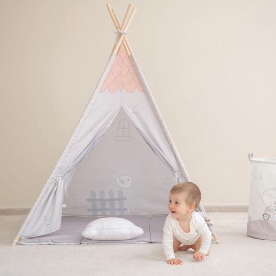 Kikka Boo Kids Indian Teepee Play Tent House for 3+ years Orange
