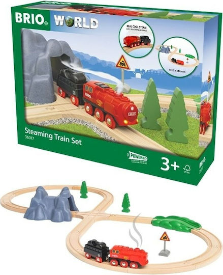 Brio Toys Locomotive Set Σετ με Τρενάκι για 3+ Ετών