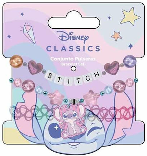 Σετ 3 Βραχιόλια Φο-μπιζού Disney Λίλο & Στιτς