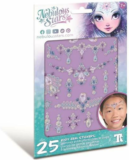 Nebulous Stars Body Gem Diamond Tattoos 11451