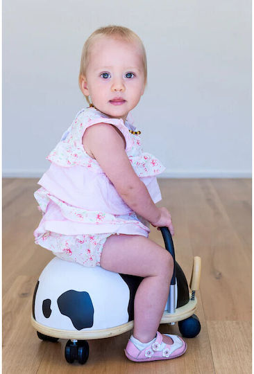 Wheelybug Animal Walker Cow Large Ride On for 24+ Months Multicolour