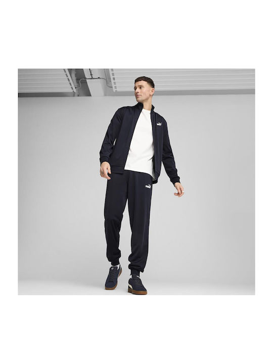 Essentials Tracksuit Glossy with Elastic Blue