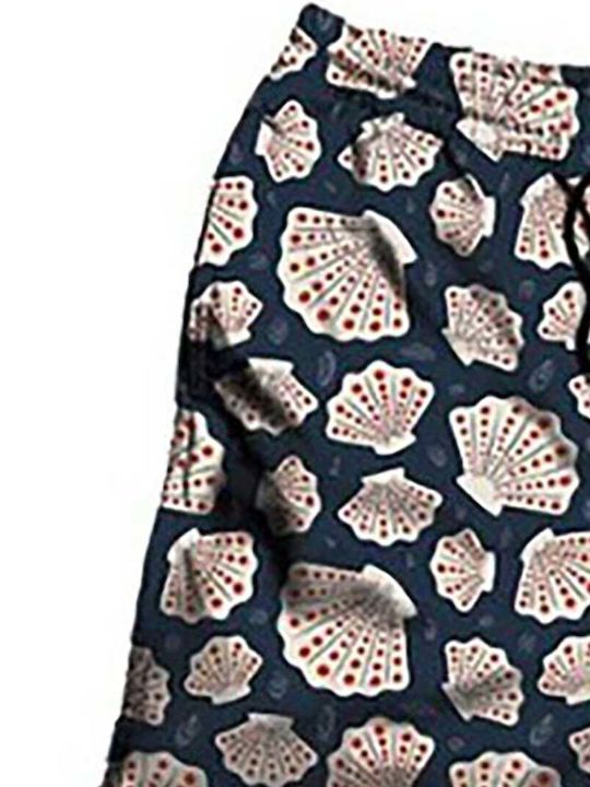 Ανδρικό Μαγιό Σορτς White, Navy με Σχέδια