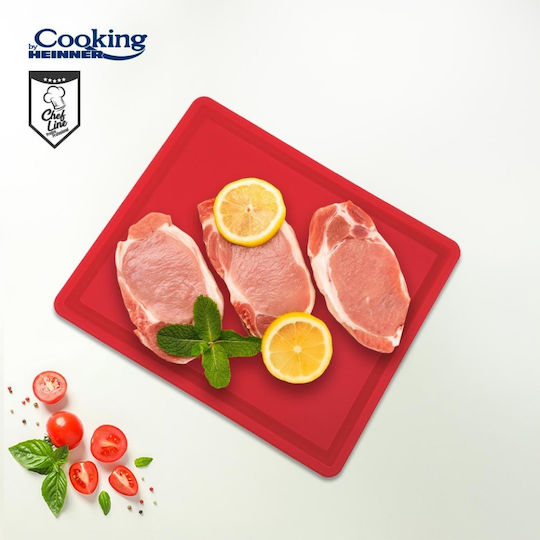 Heinner HDPE Red Cutting Board 32.5x26.5x2cm