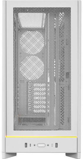 Montech HS01 Midi Tower Κουτί Υπολογιστή Λευκό