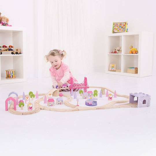 Big Jigs Set with Train made of Wood for 3+ years+ Years