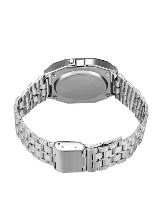 Ghetto Digital Women's Watch with Gold Metal Bracelet