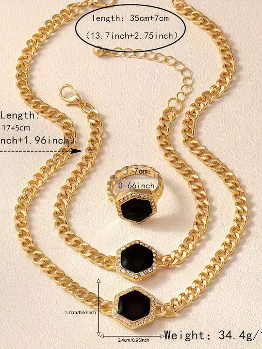 Set mit Halskette , Ring & Armband