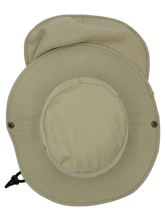 Brims and Trims Herren-Hut Safari-Stil Beige