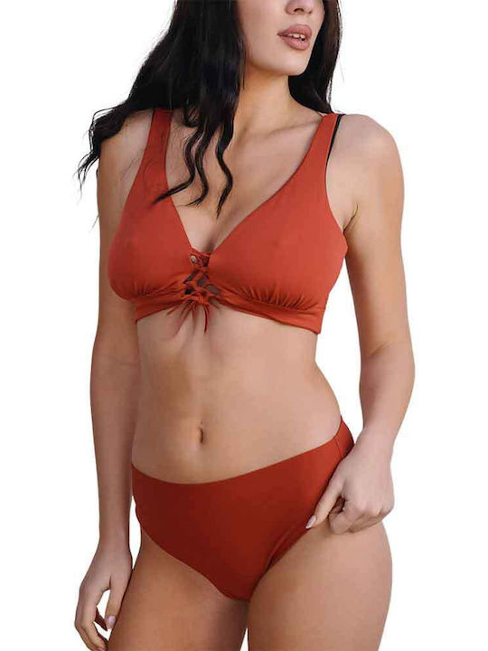 Bikinioberteil B-Cup Schwarz und Braun