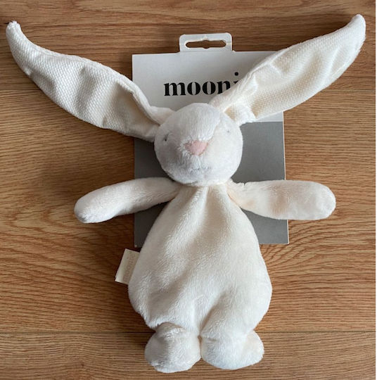 Moonie Πανάκι Μωρού Bunny Cream Λευκό