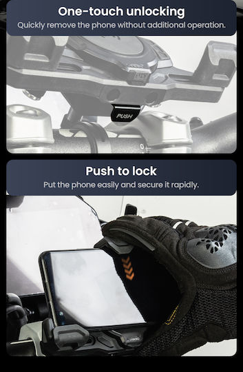 Loboo Motorcycle Cellphone Mount with Clip for Mirror