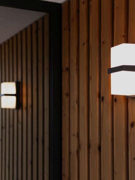 Lutec Wall-Mounted Outdoor Light LED 14W with Warm White Light 9.5x11.2x19εκ.