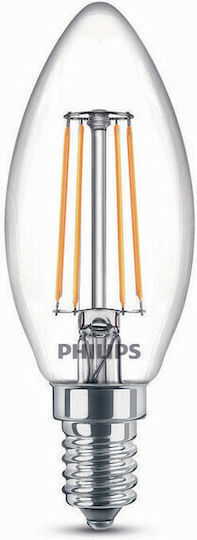 Philips Corepro LED Bulb 4.3W for Socket E14 and Shape B35 Warm White 470lm