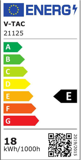 V-TAC LED Bulb 18W 120mm For E27 Socket And G120 Shape Cool White 2000lm