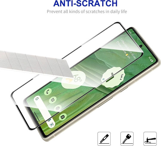 Enkay Full Glue Sticlă Temperată Google Pixel 7a Neagră
