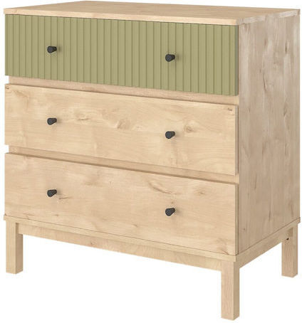 Baby Dresser with 3 Drawers Brown 70x50x