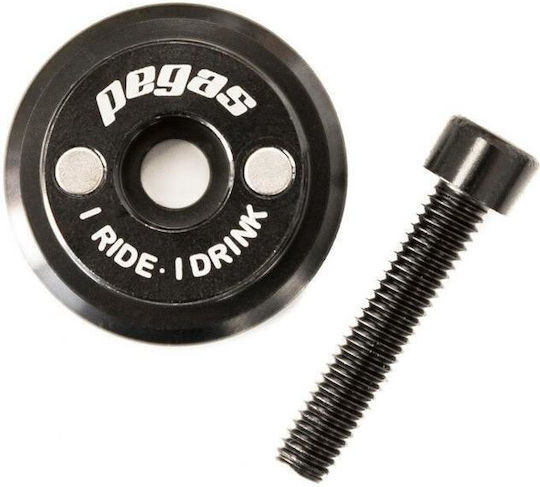 Cap Handlebar Stem Beer Cap Xhs-16 Black