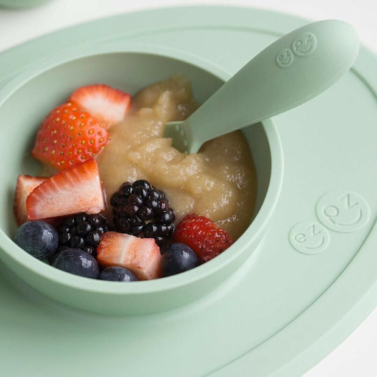 Ezpz Feeding Set Tiny made of Silicone Green 3pcs