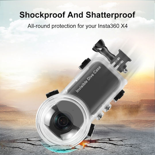 Puluz Waterproof Diving Case Protection Case for Insta360 X4 PU977T
