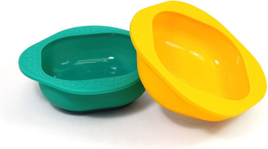 Marcus & Marcus Feeding Set Giraffe made of Silicone Yellow 3pcs for 6+ months