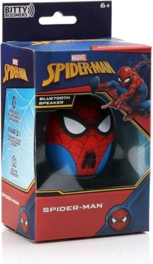 Bitty Boomers Spiderman Ηχείο Bluetooth με Διάρκεια Μπαταρίας έως 4 ώρες Πολύχρωμο