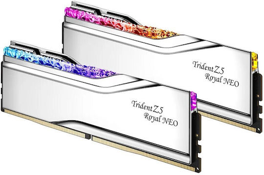G.Skill Trident Z5 Royal DDR5 64GB RAM με 2x32GB Modules και Ταχύτητα 6000 για Desktop